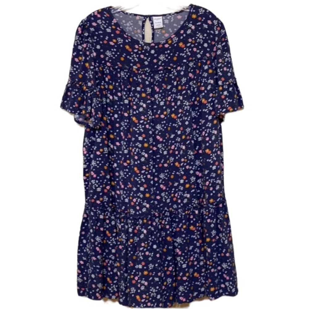 girls ruffle sleeve flower print dress size 2XL  xxl. Pre-teen